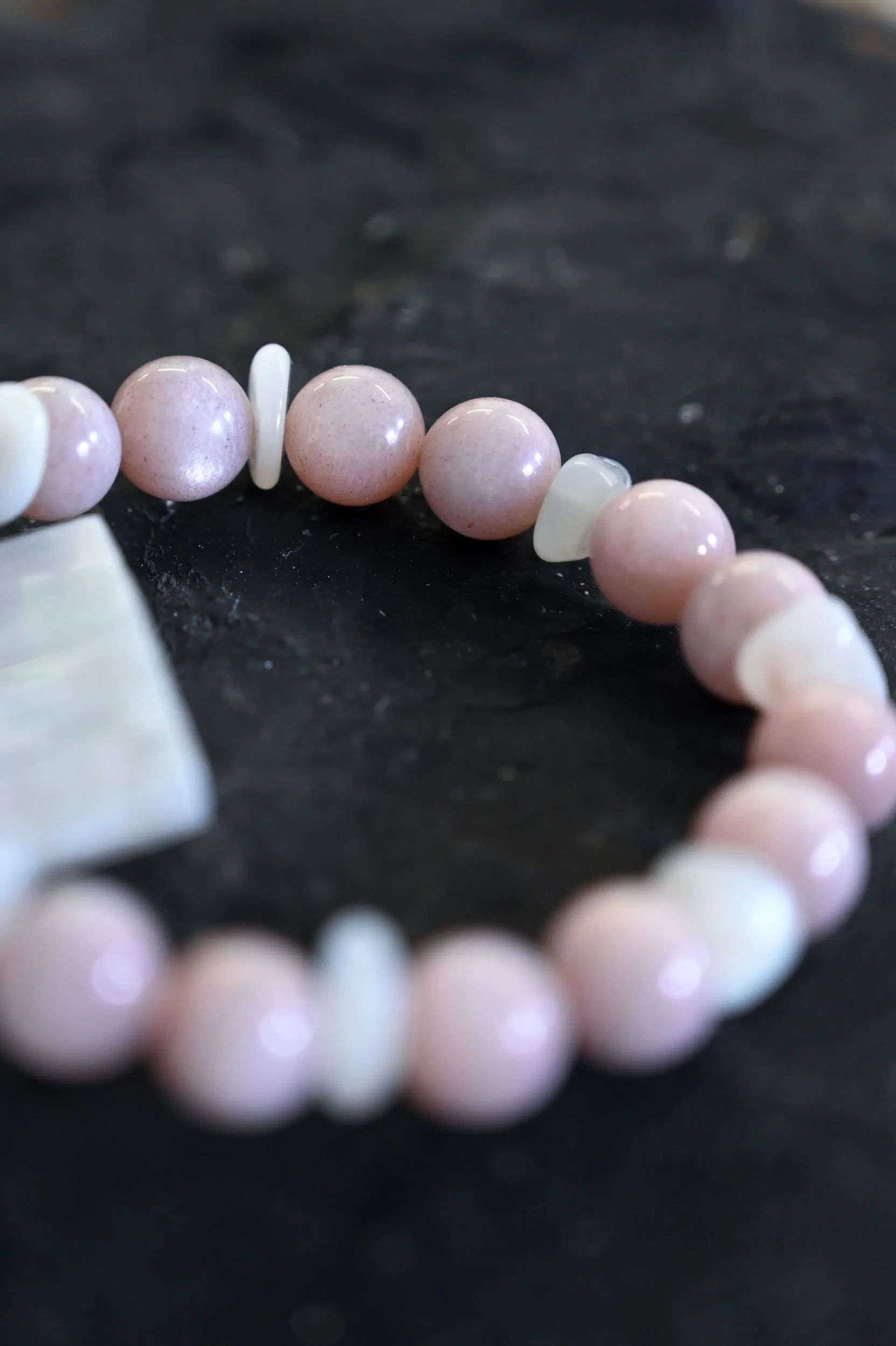 Peach Moonstone Intuition Bracelet