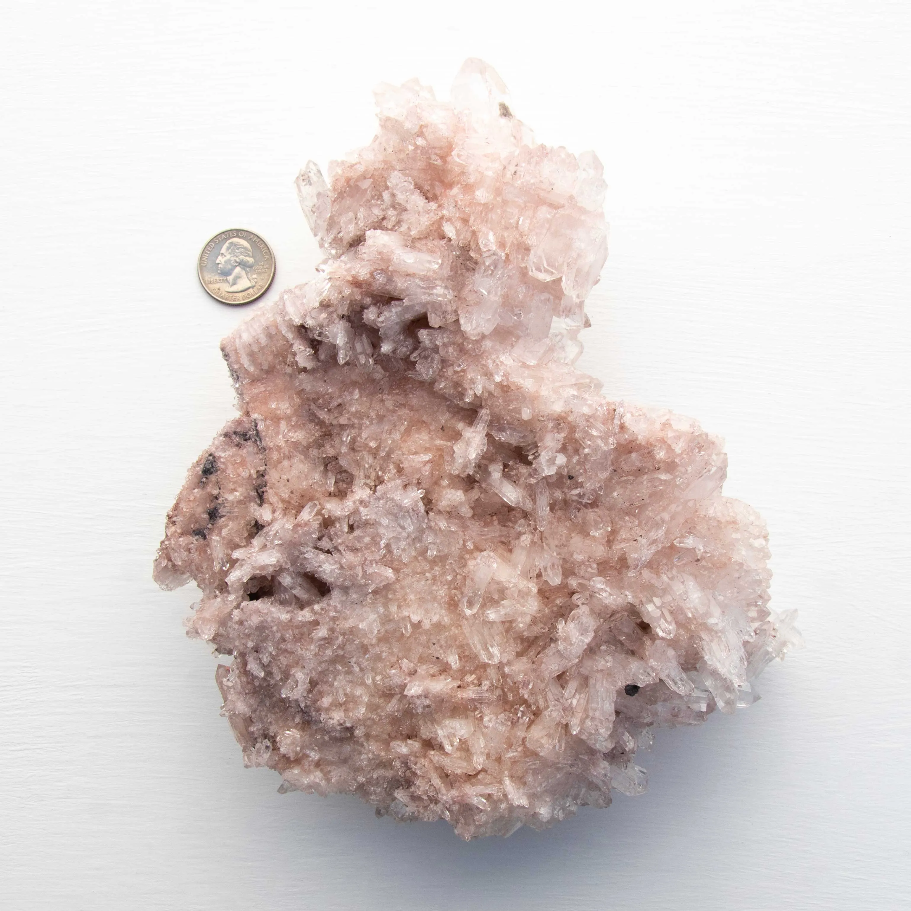 Pink Lemurian Quartz - Large, with Fadens