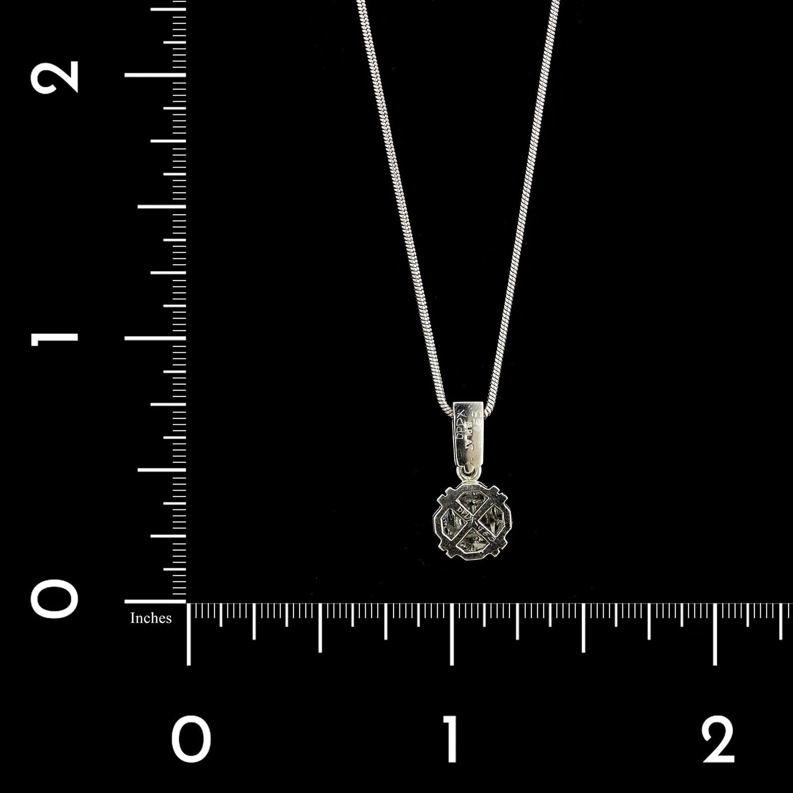 Platinum Estate Diamond Pendant