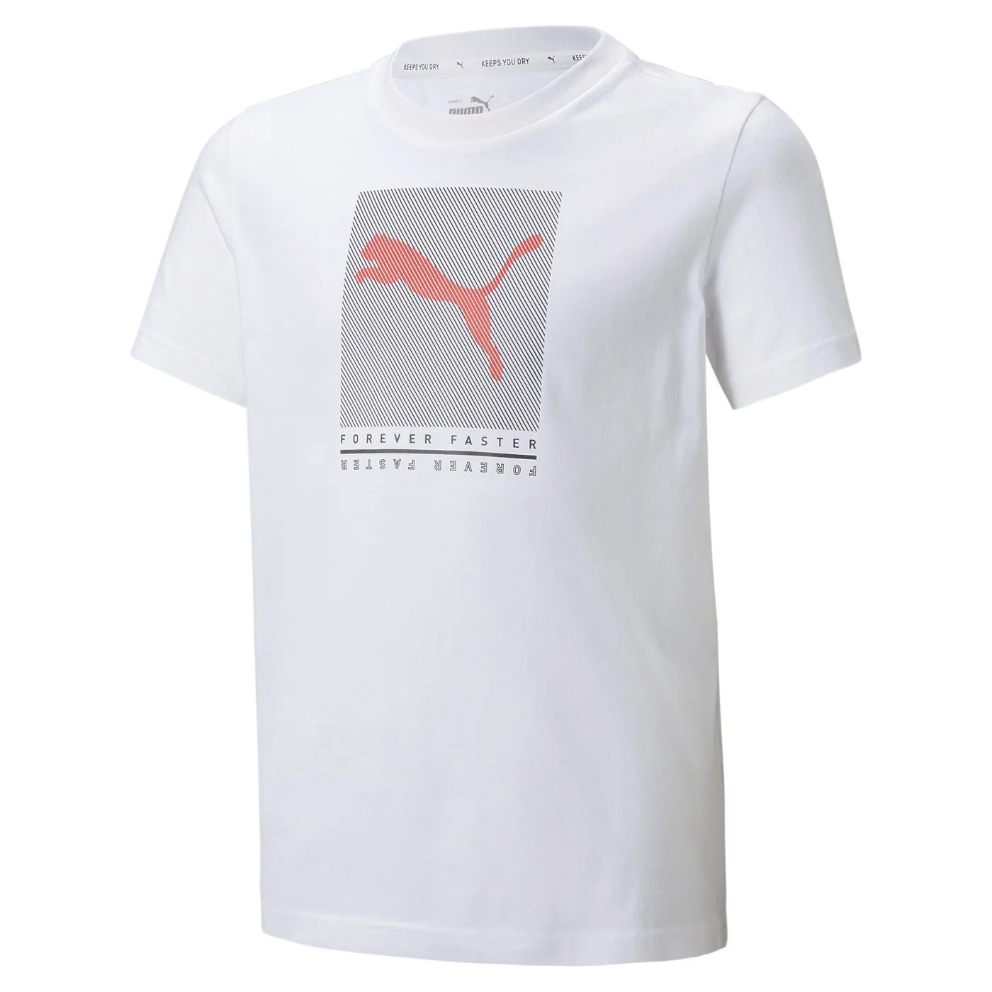 Puma Active Sports Graphic children's short sleeve t-shirt 846993 02 white