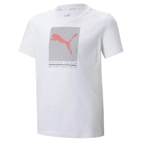 Puma Active Sports Graphic children's short sleeve t-shirt 846993 02 white