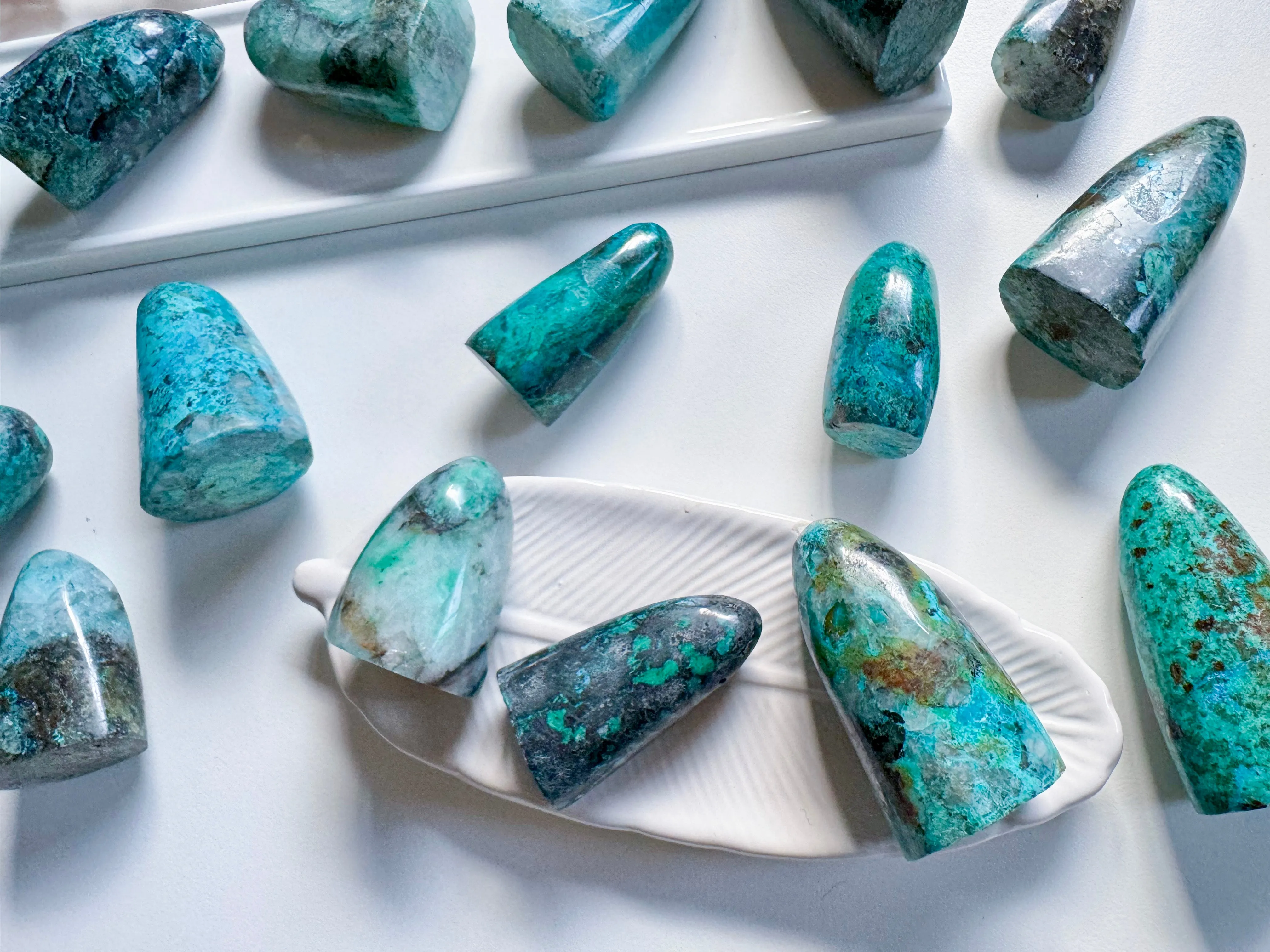 Quantum Quattro Free Form || Malachite, Chrysocolla, Quartz & Shattuckite