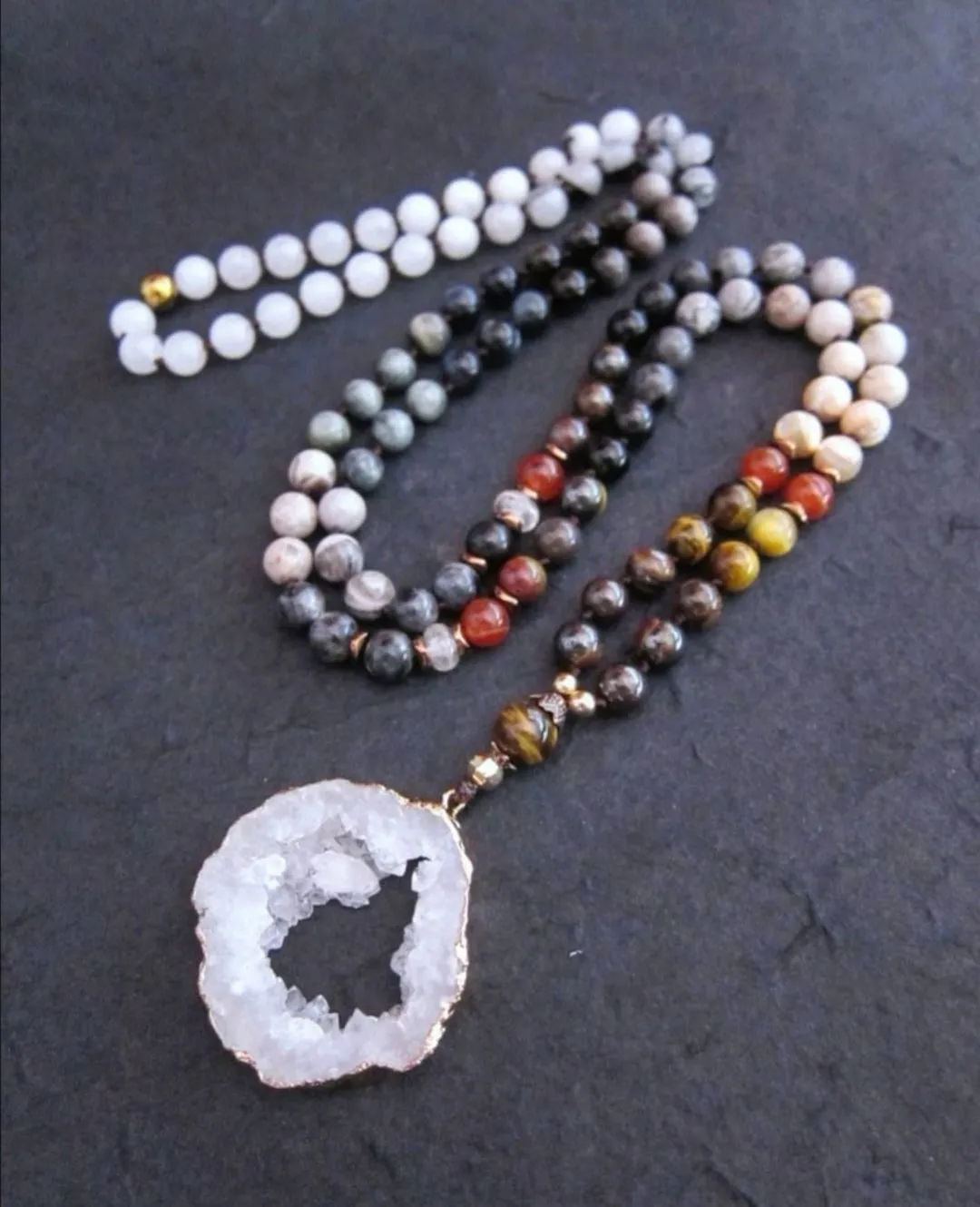 SALE - The Inner Power Beaded Mala Necklace in 108 Beads