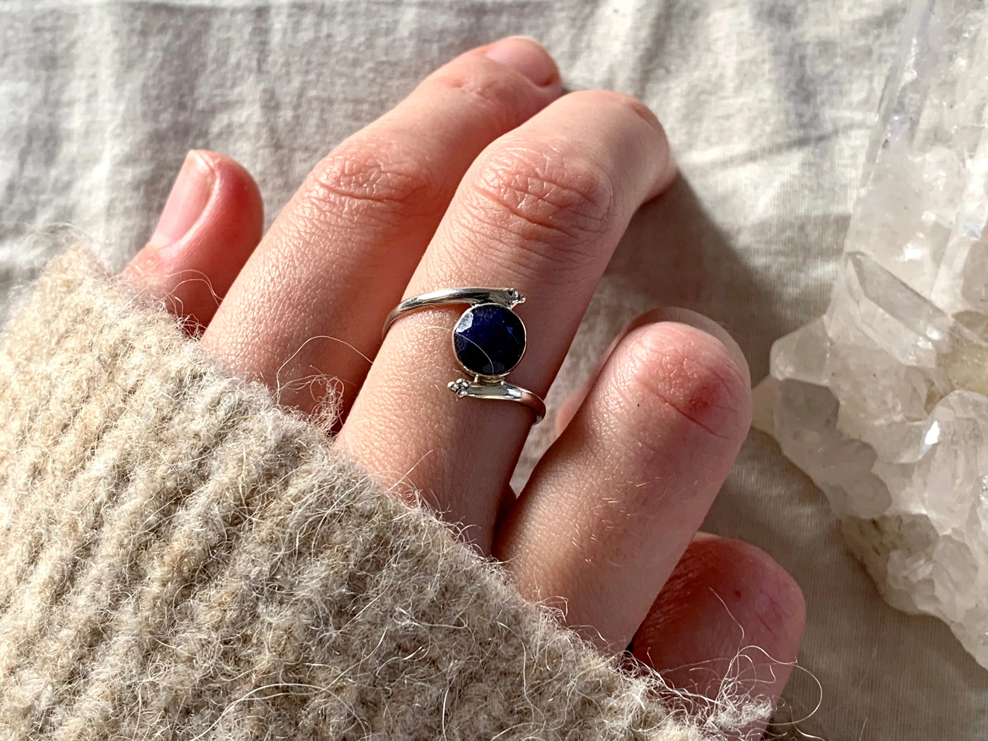 Semi-precious Emerald / Ruby / Sapphire Callie Ring