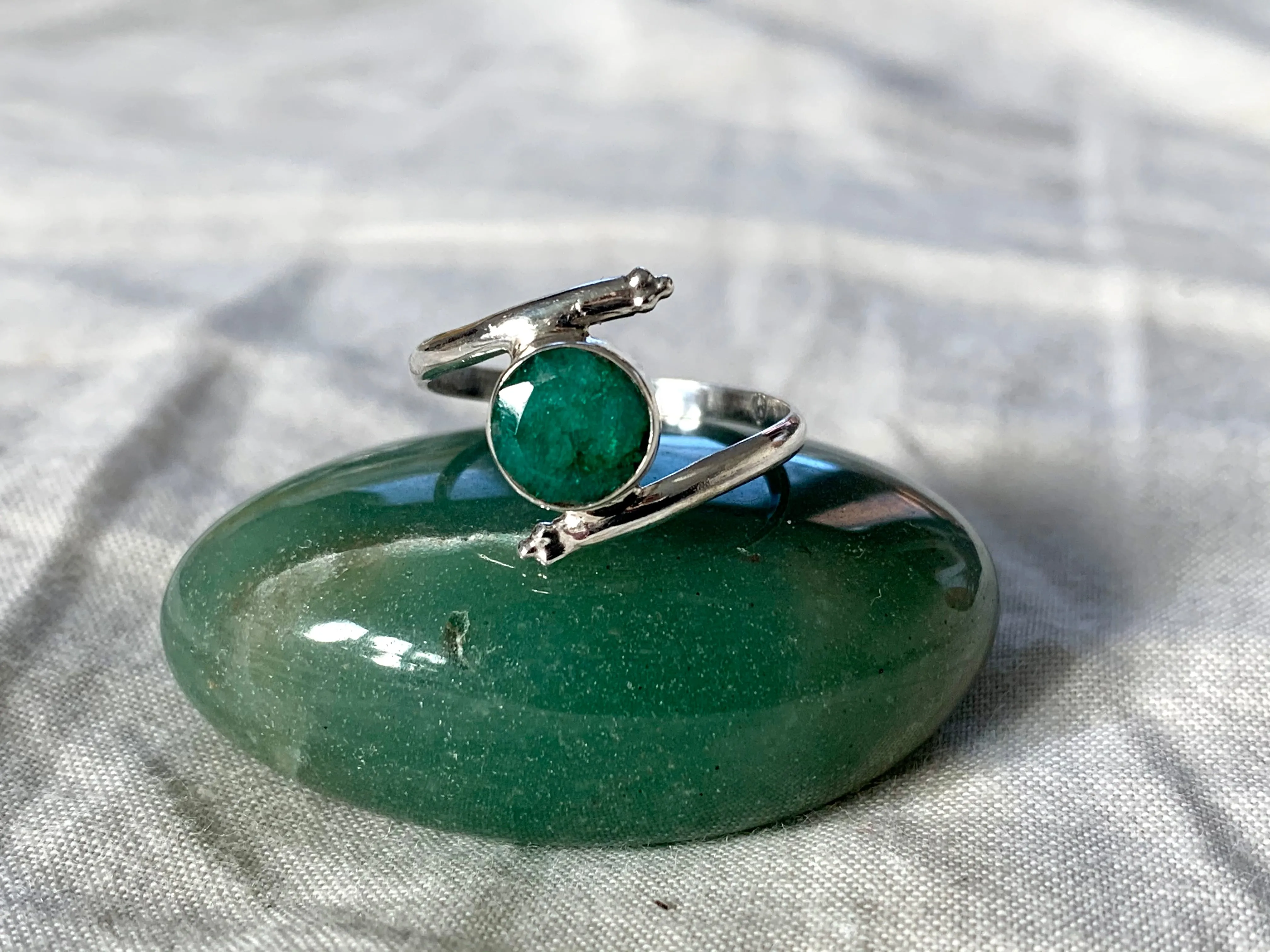 Semi-precious Emerald / Ruby / Sapphire Callie Ring