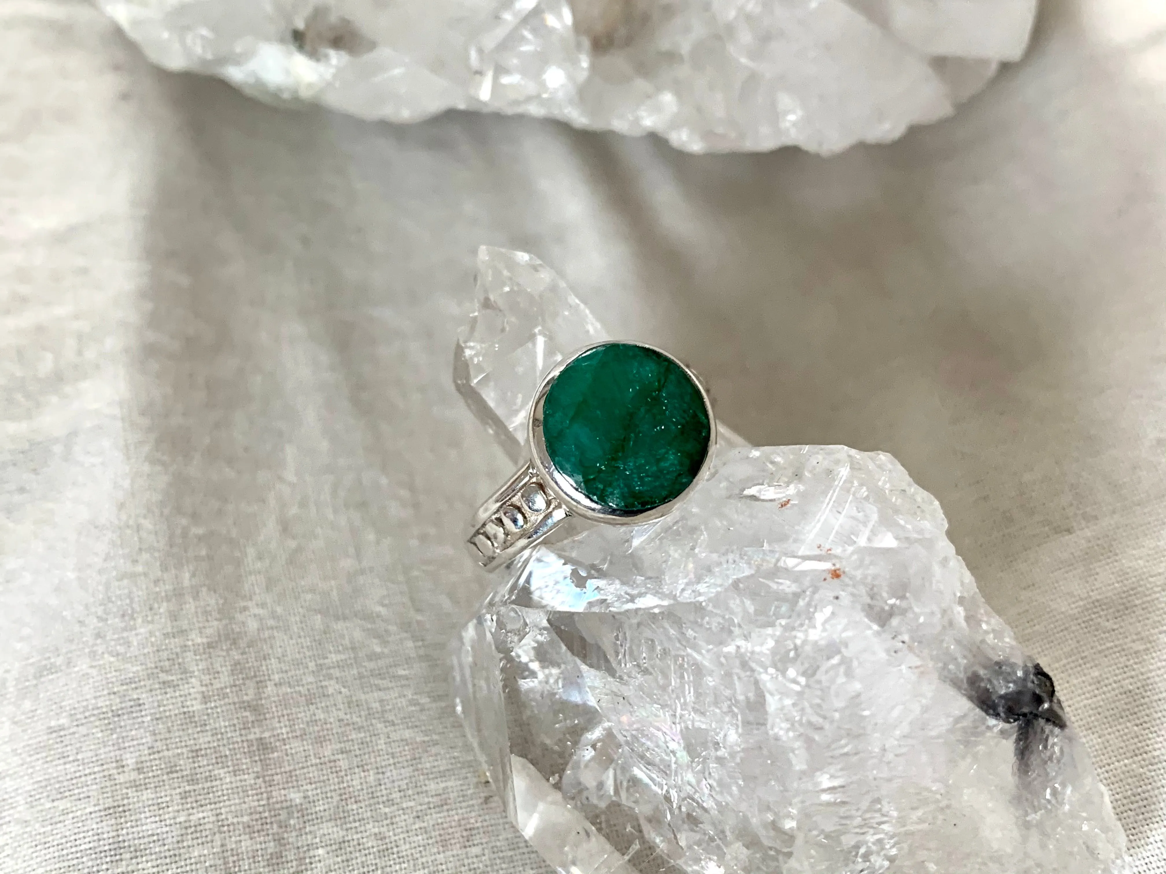 Semi- precious Emerald / Ruby / Sapphire Eseld Ring