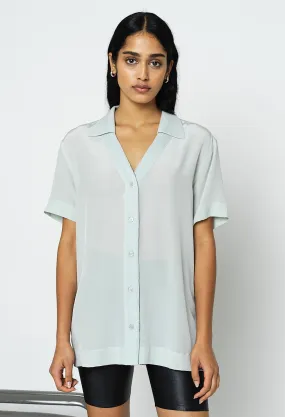 Silk Camp Shirt / Sail