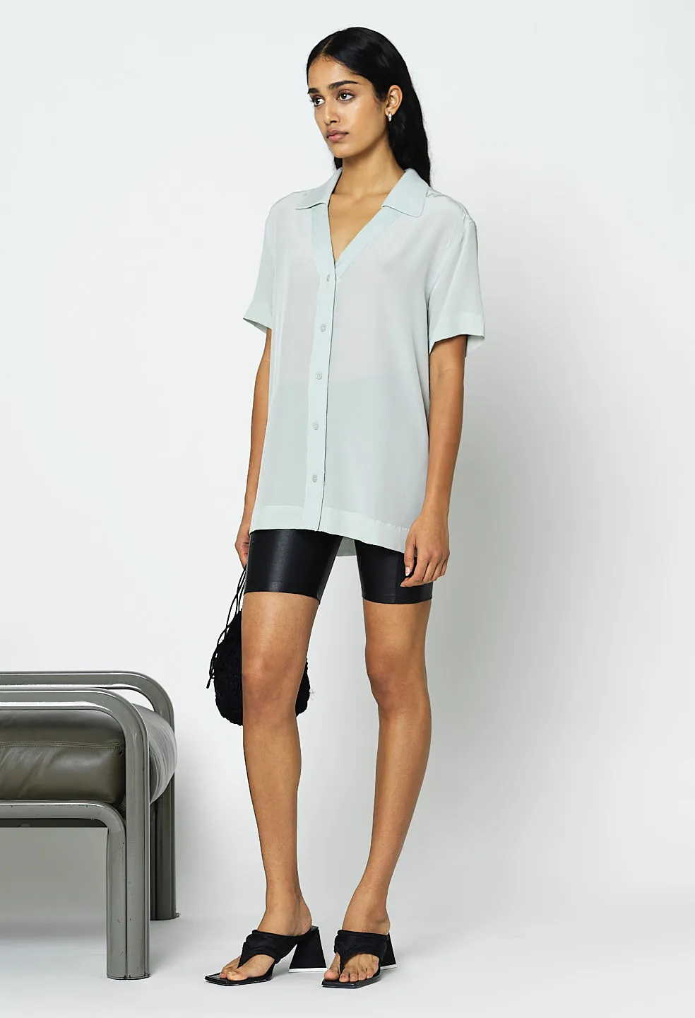 Silk Camp Shirt / Sail