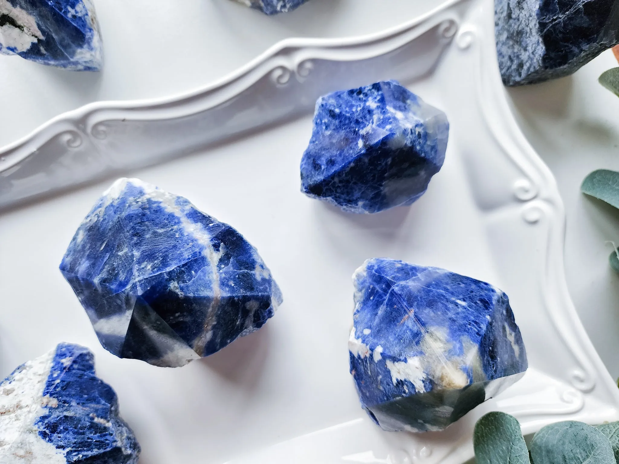 Sodalite Raw & Polished Points