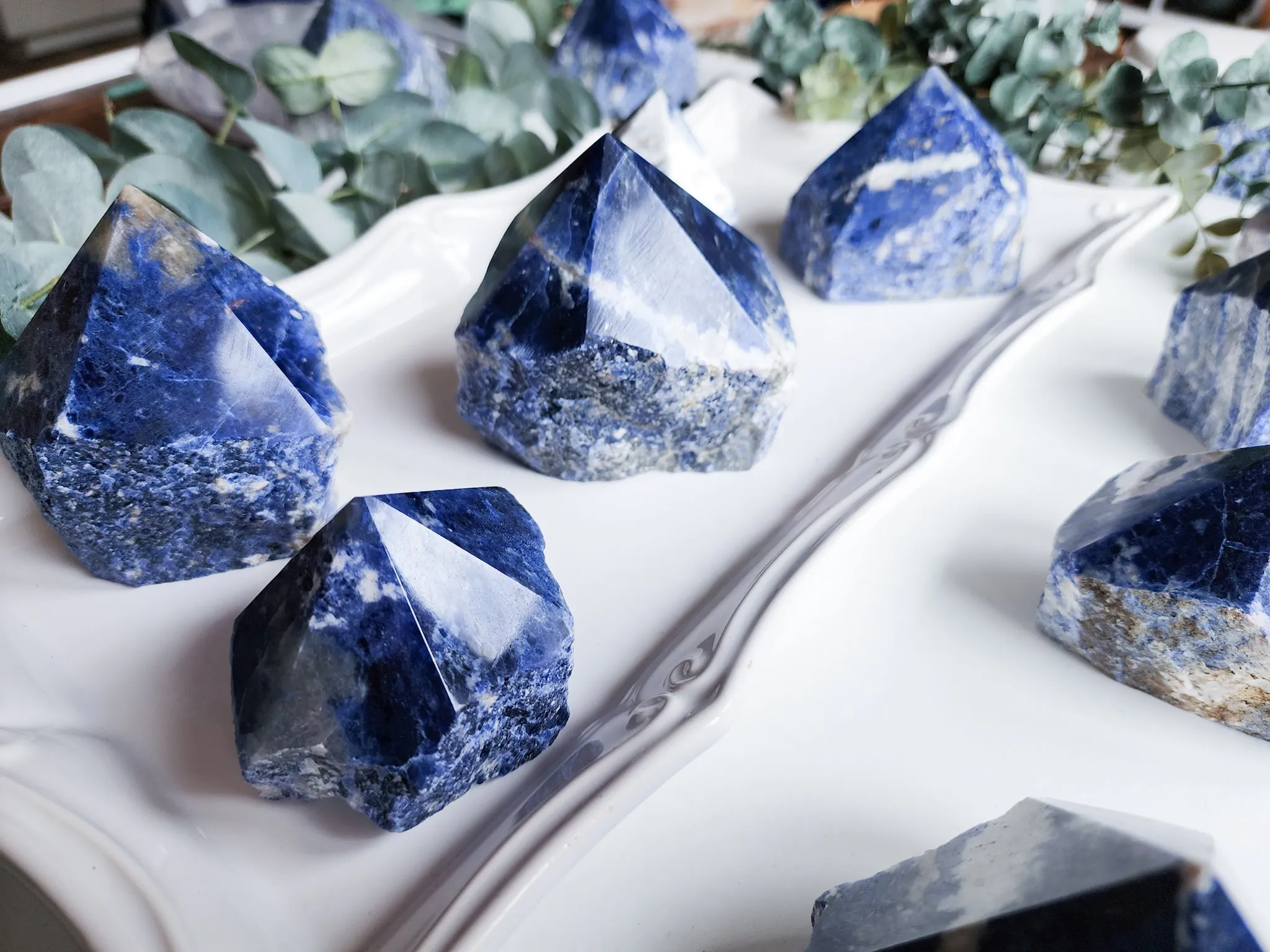 Sodalite Raw & Polished Points