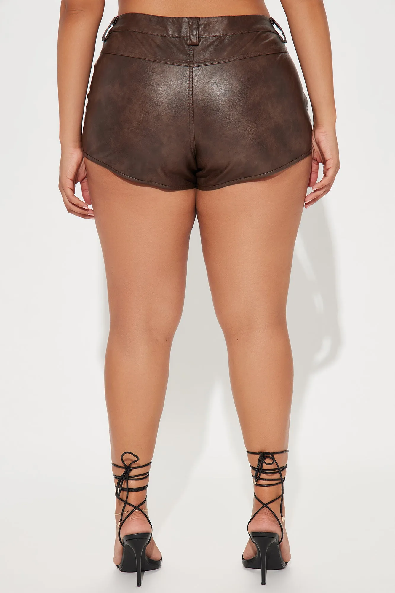 Somewhere Out West Micro Booty Short - Brown