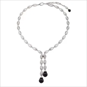 Triadra 18K Gold & Black Onyx Necklace with Diamonds