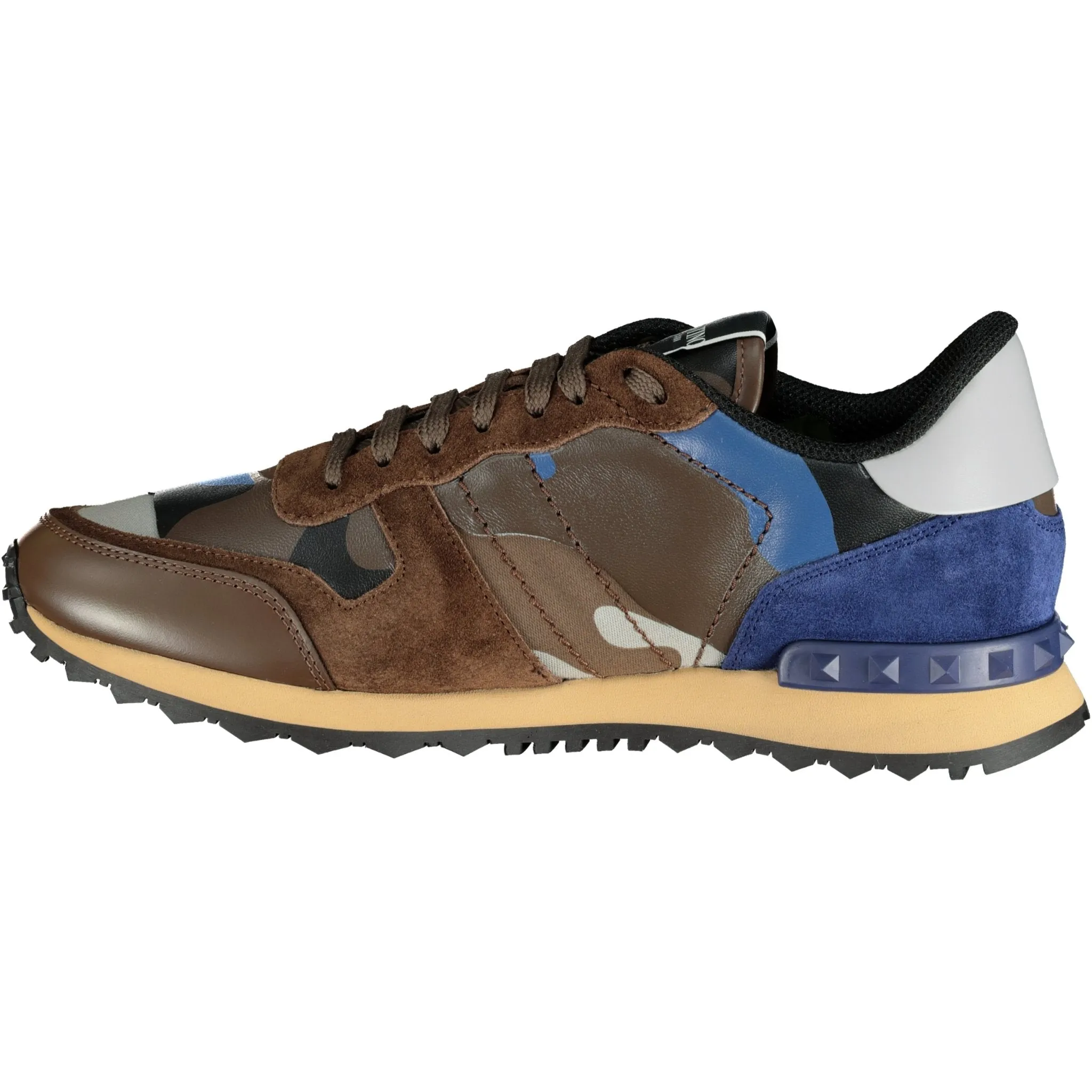 VALENTINO  BROWN & BLUE ROCKRUNNER TRAINERS