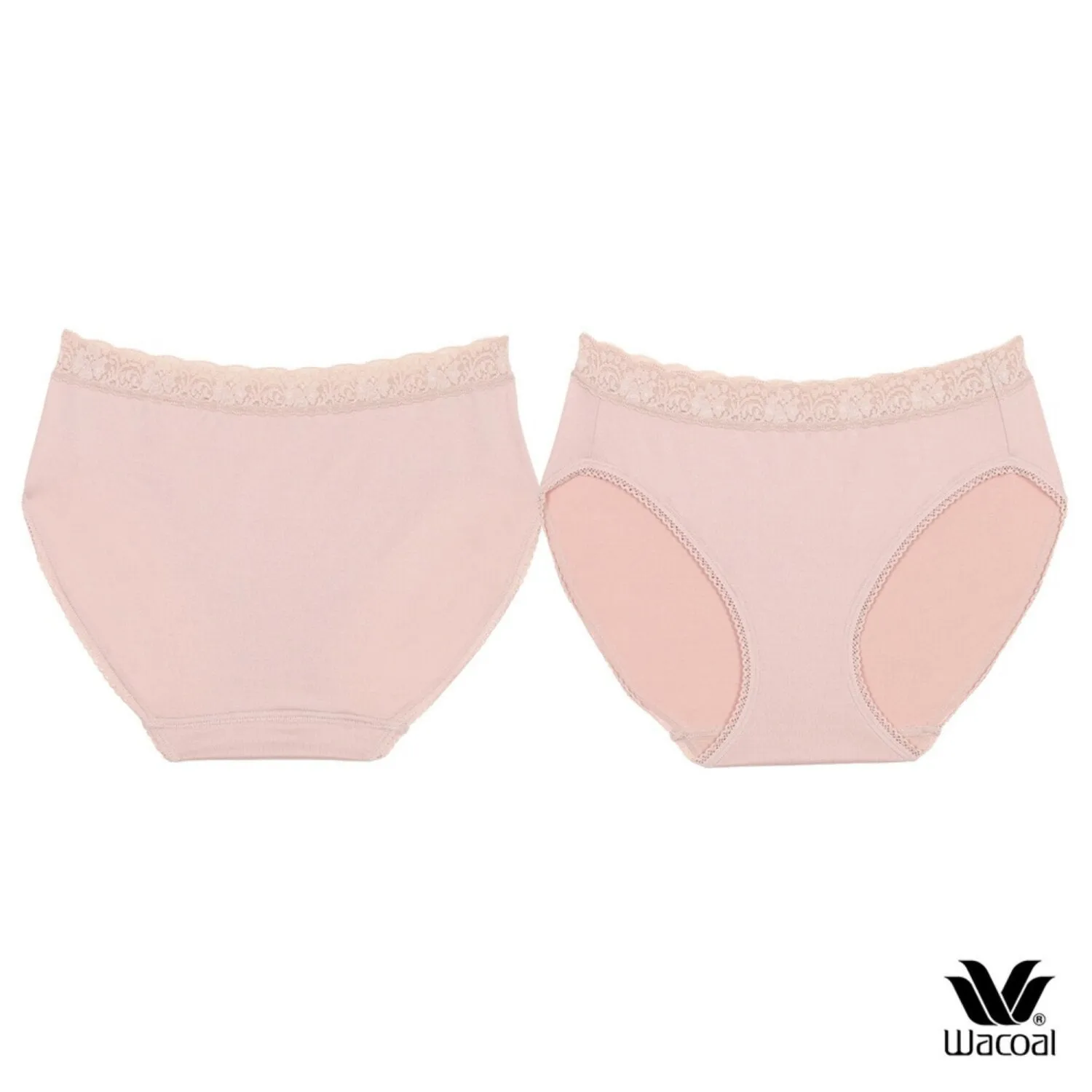 Wacoal Panty pack กางเกงในใส่สบาย รูปแบบบิกินี่ set 3 ชิ้น รุ่น WU1T35 คละสี (สีเบจ-สีดำ-สีชมพูอมส้ม)